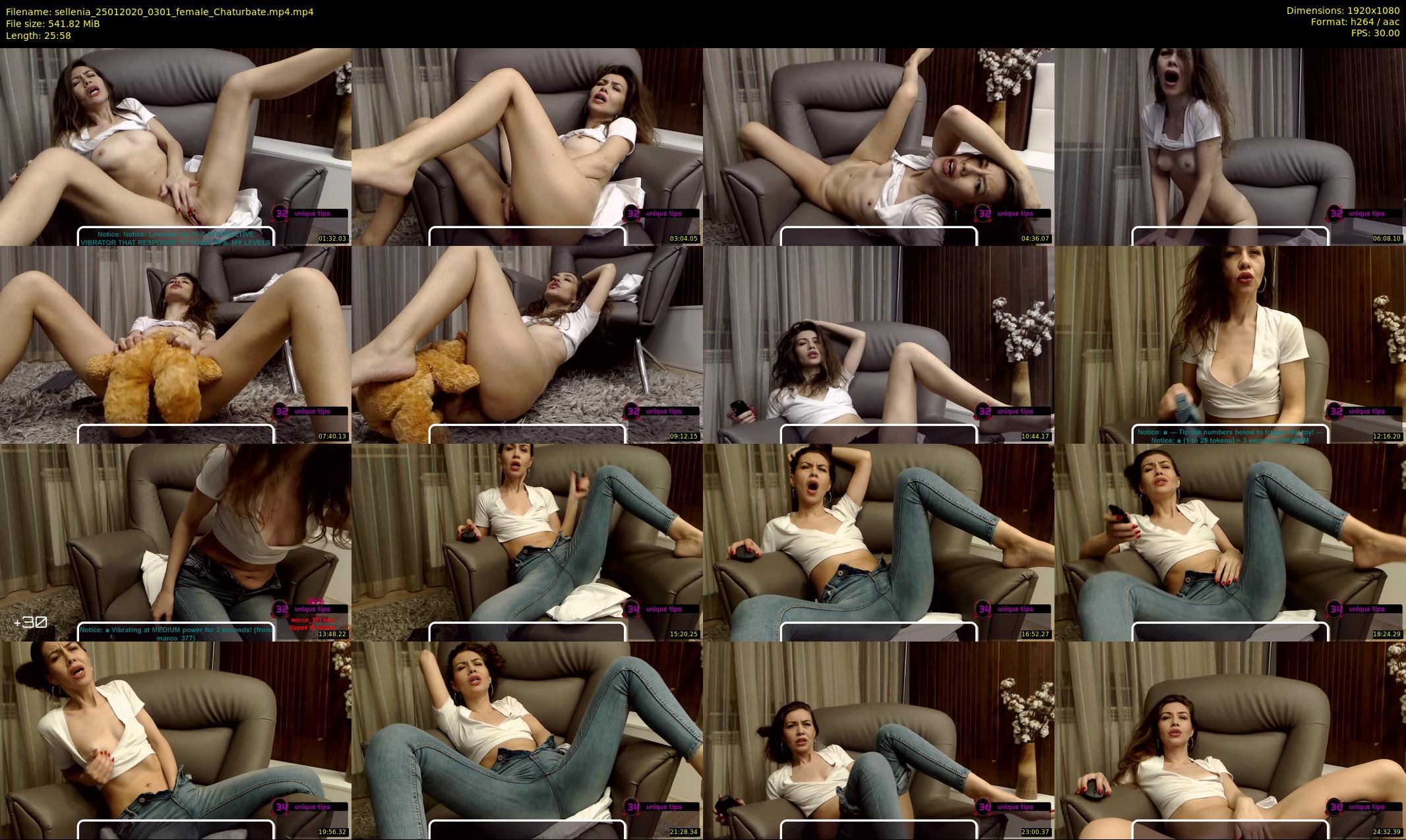 sellenia — 26 minute Chaturbate female cam show recording, 1080p, Jan 25, 2020