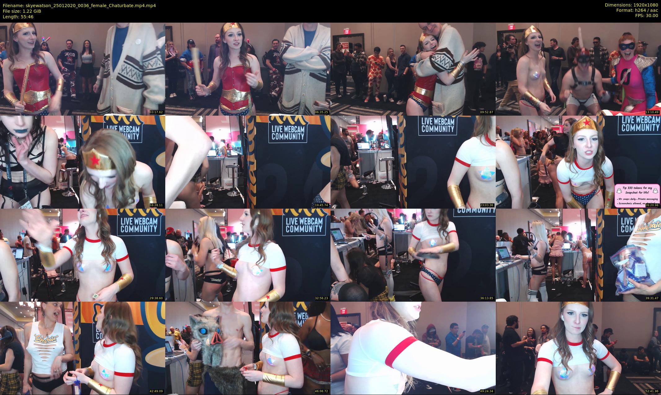 skyewatson — 56 minute Chaturbate female cam show recording, 1080p, Jan 25, 2020
