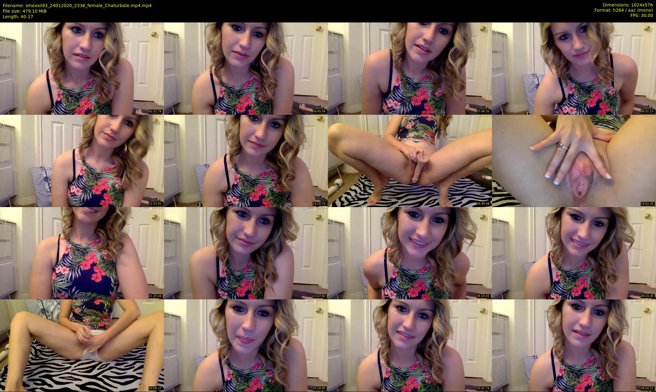 smexxii93 — 41 minute Chaturbate female cam show recording, 480p, Jan 24, 2020