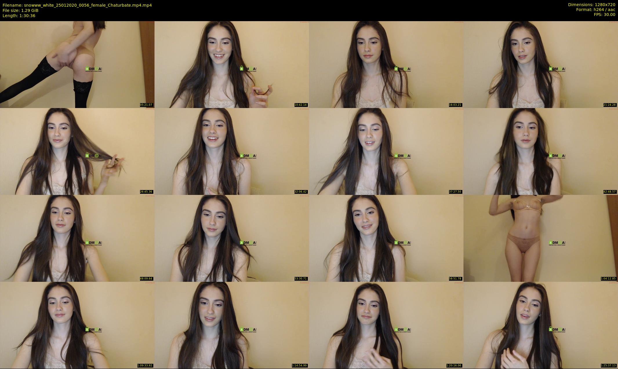 snowww_white — 91 minute Chaturbate female cam show recording, 720p, Jan 25, 2020