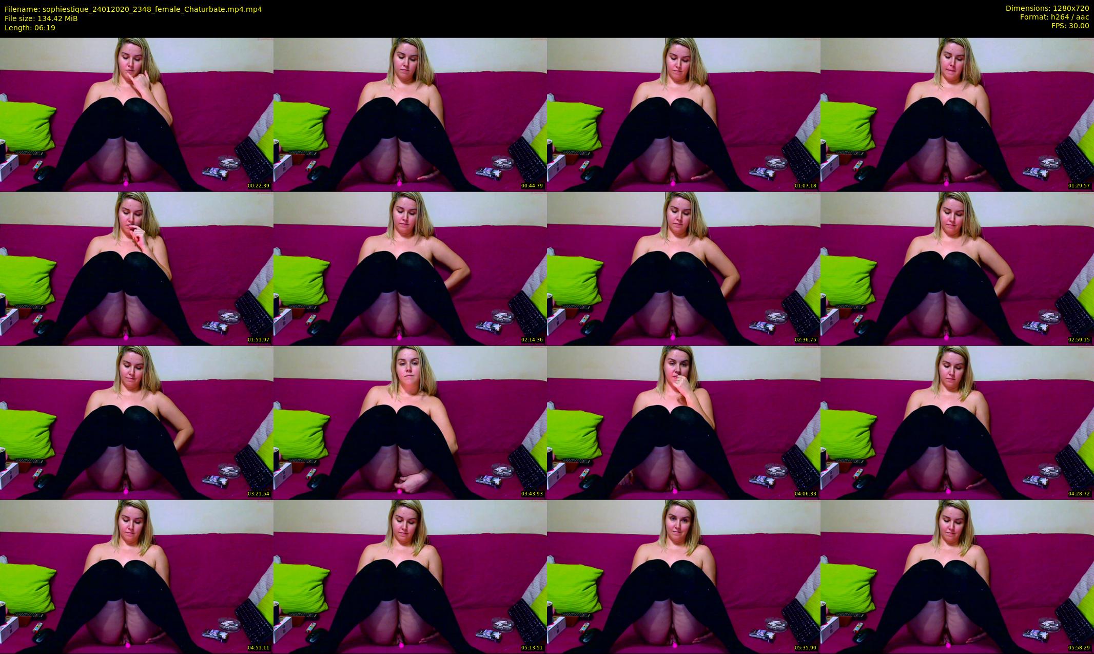 sophiestique — 7 minute Chaturbate female cam show recording, 720p, Jan 24, 2020