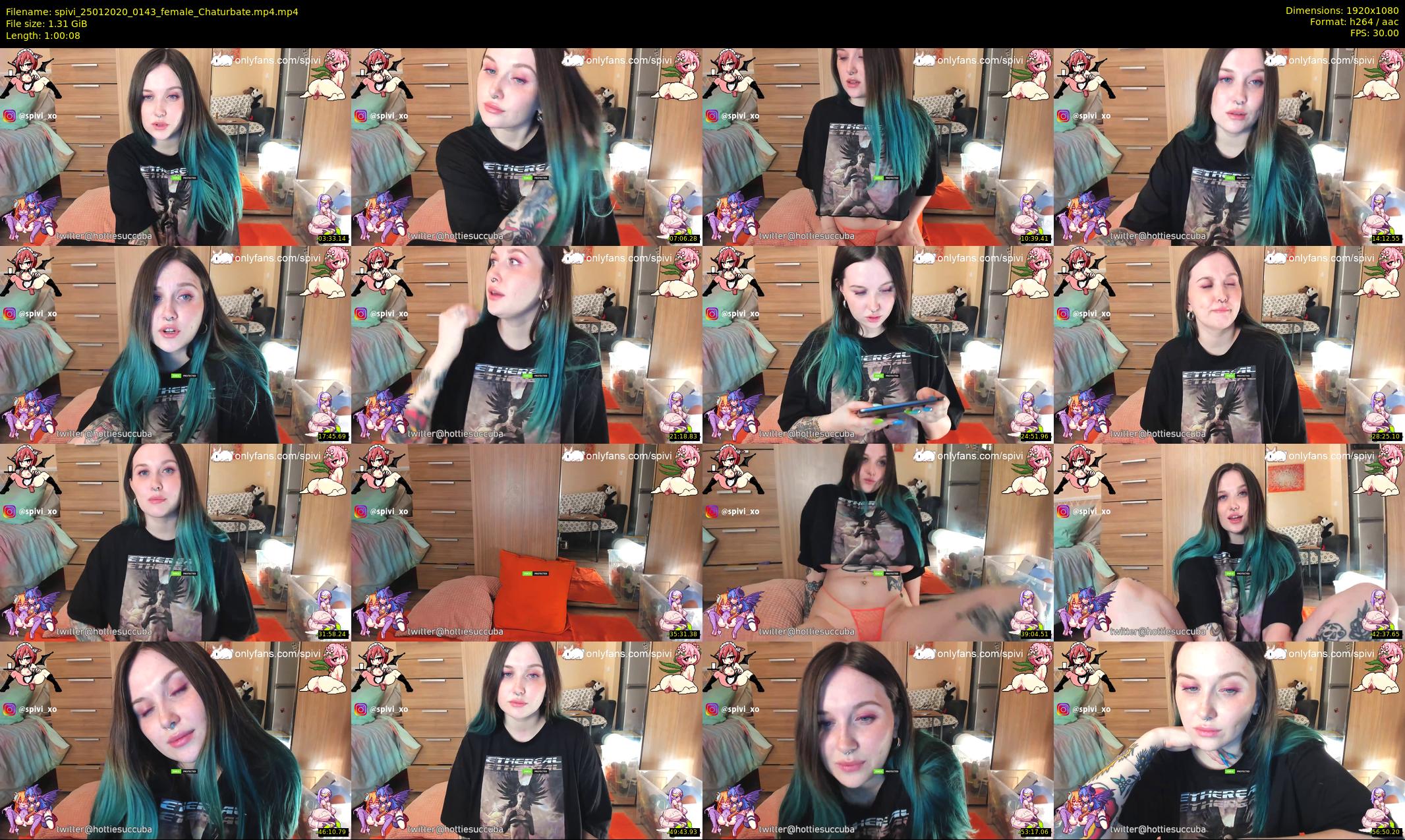 spivi — 61 minute Chaturbate female cam show recording, 1080p, Jan 25, 2020