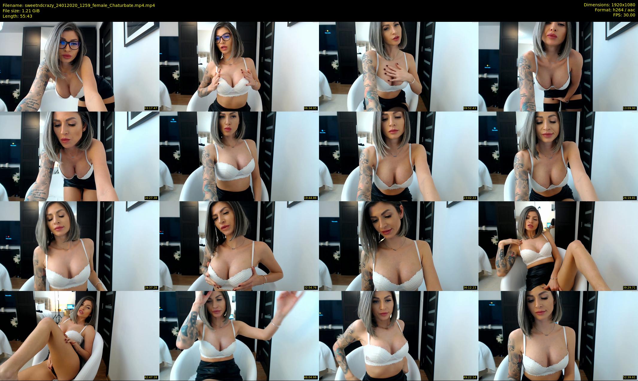 sweetndcrazy — 56 minute Chaturbate female cam show recording, 1080p, Jan 24, 2020