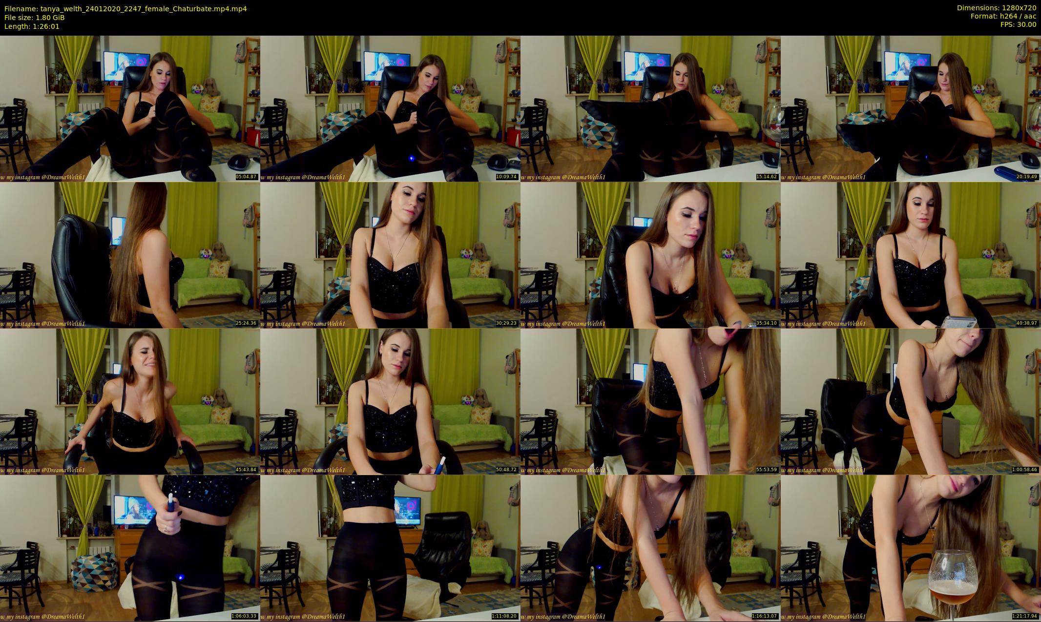 tanya_welth — 87 minute Chaturbate female cam show recording, 720p, Jan 24, 2020