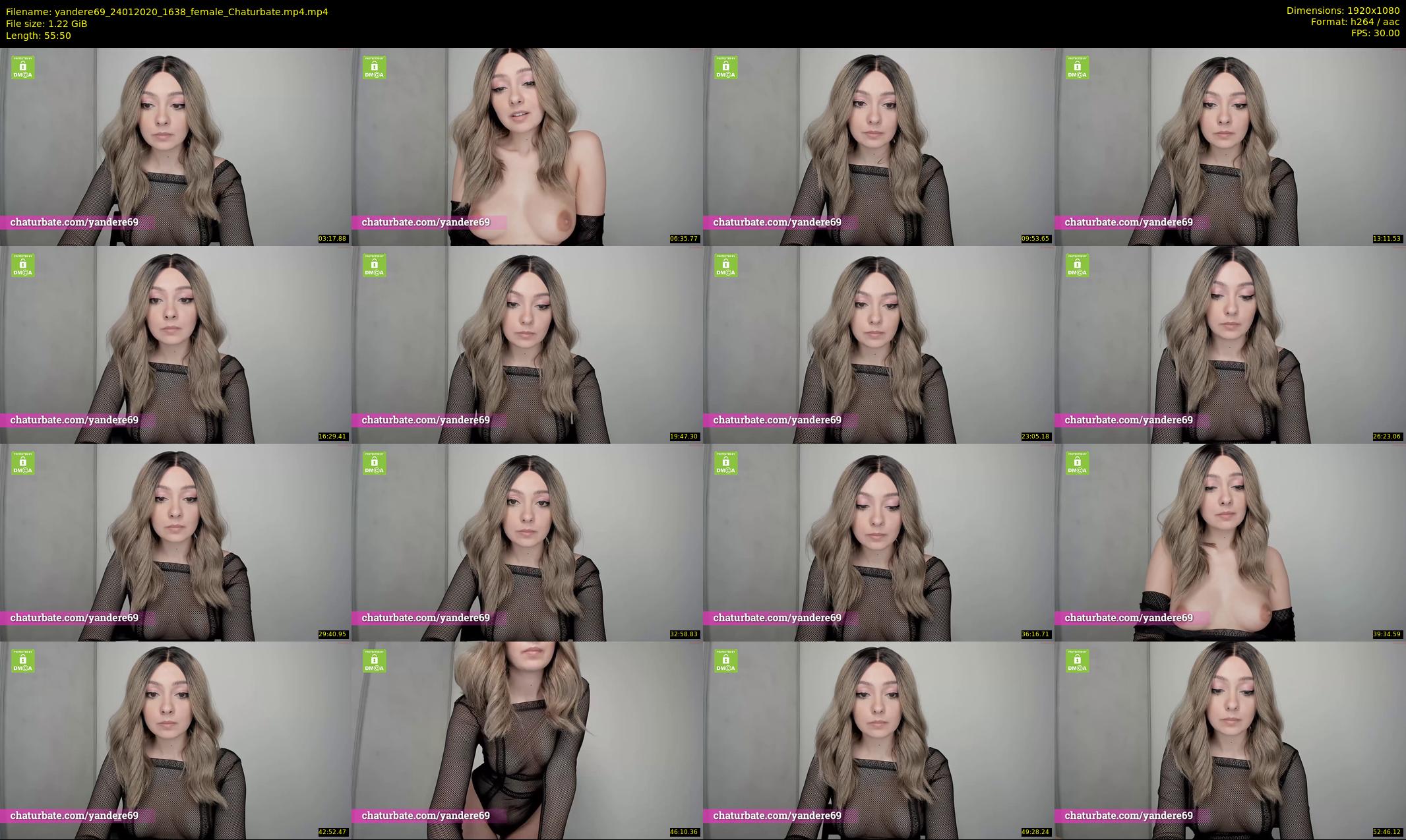 yandere69 — 56 minute Chaturbate female cam show recording, 1080p, Jan 24, 2020