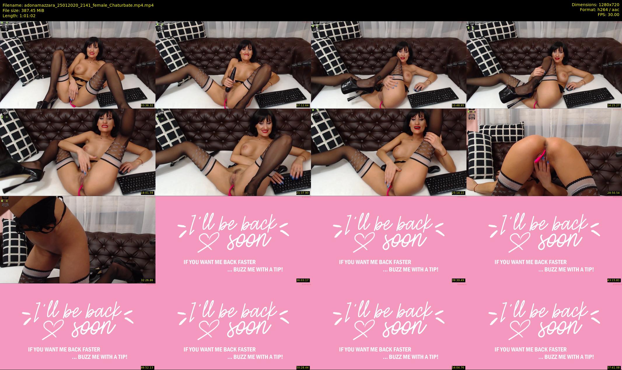 adonamazzara — 62 minute Chaturbate female cam show recording, 720p, Jan 25, 2020