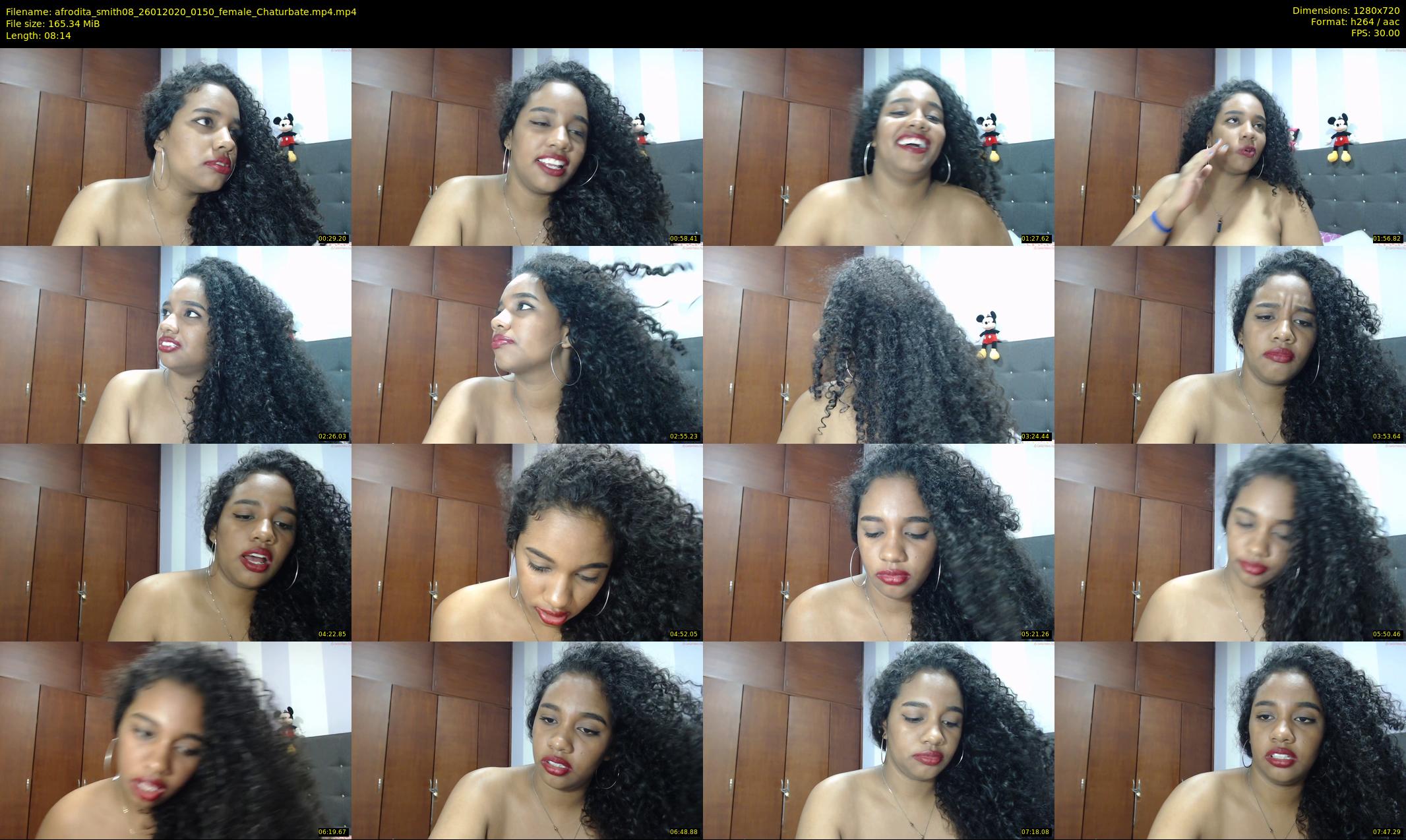afrodita_smith08 — 9 minute Chaturbate female cam show recording, 720p, Jan 26, 2020