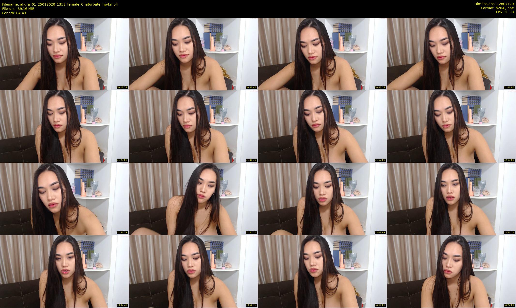 akura_01 — 5 minute Chaturbate female cam show recording, 720p, Jan 25, 2020