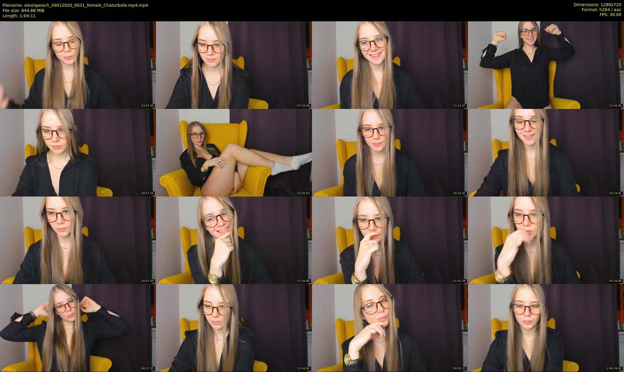 alexispeach — 65 minute Chaturbate female cam show recording, 720p, Jan 26, 2020