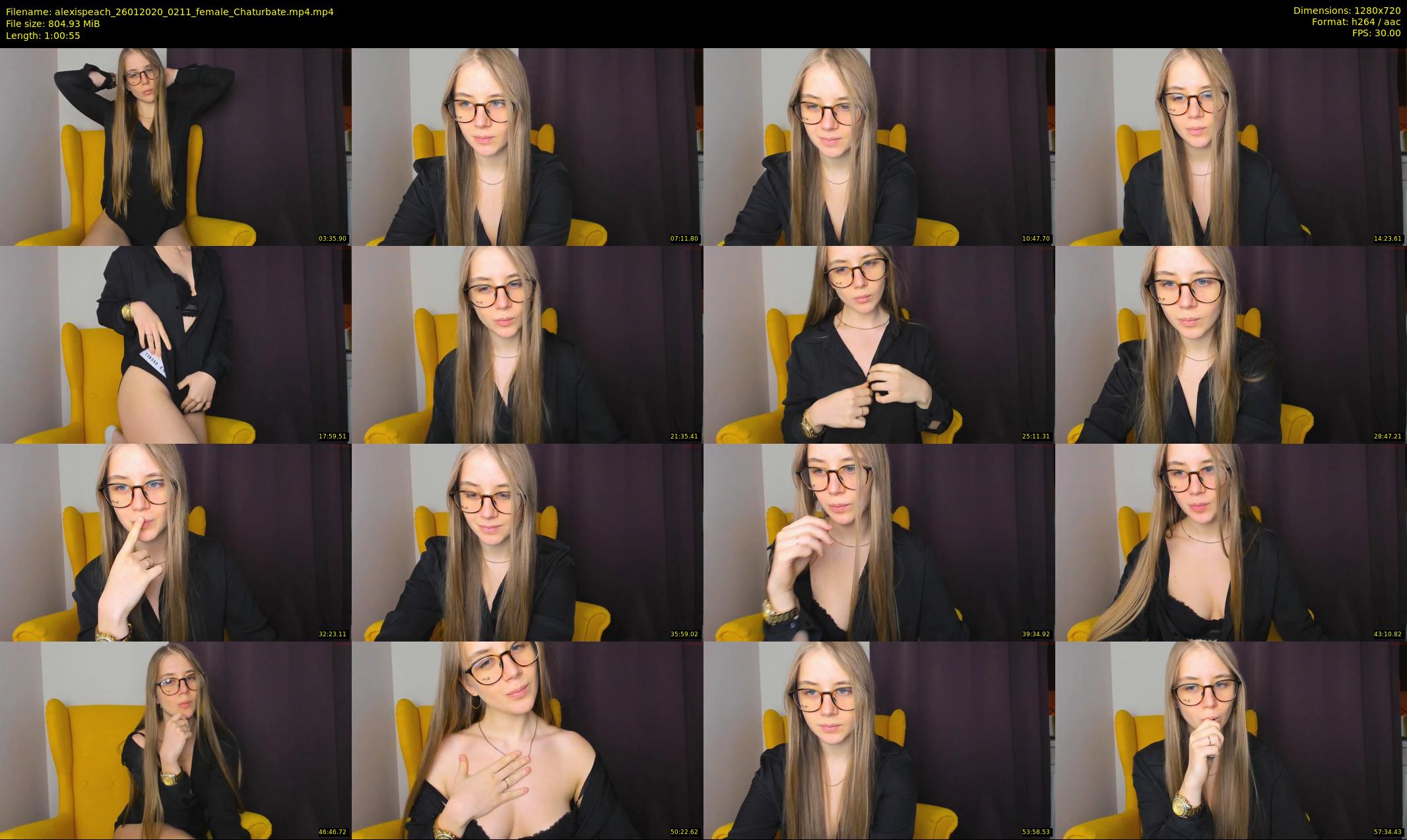 alexispeach — 61 minute Chaturbate female cam show recording, 720p, Jan 26, 2020