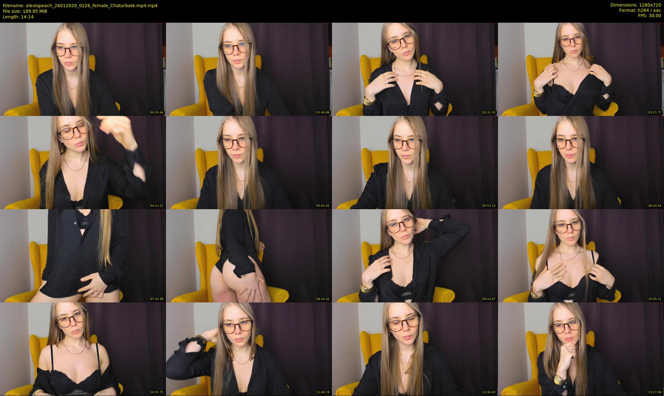 alexispeach — 15 minute Chaturbate female cam show recording, 720p, Jan 26, 2020