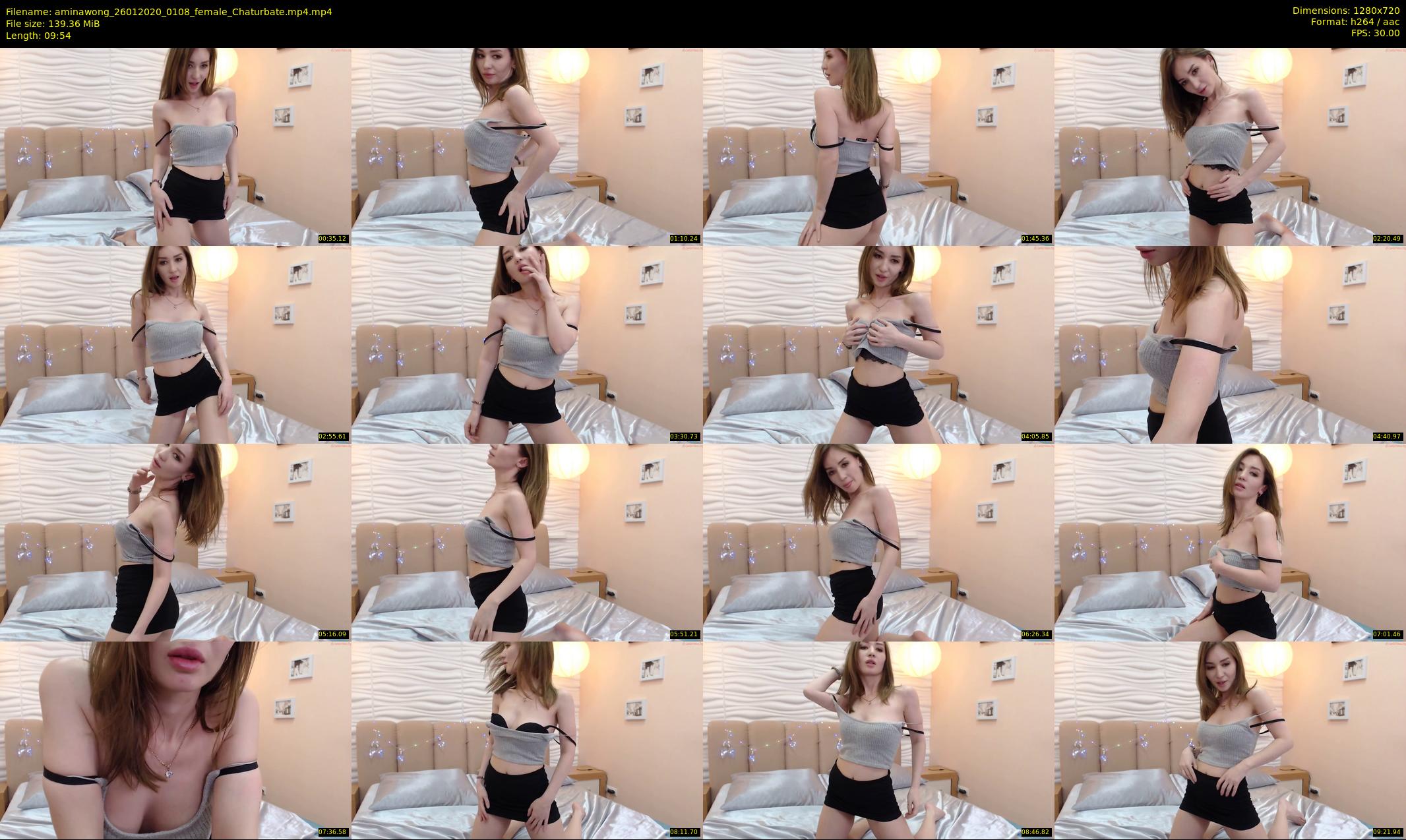 aminawong — 10 minute Chaturbate female cam show recording, 720p, Jan 26, 2020