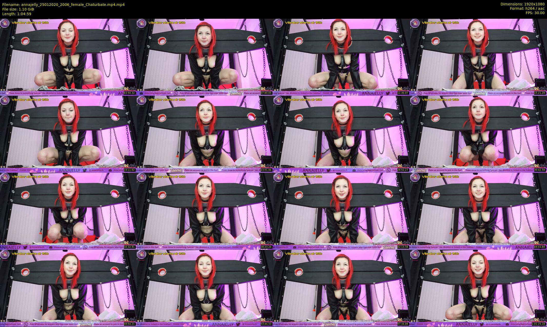 annajelly — 65 minute Chaturbate couple cam show recording, 1080p, Jan 25, 2020