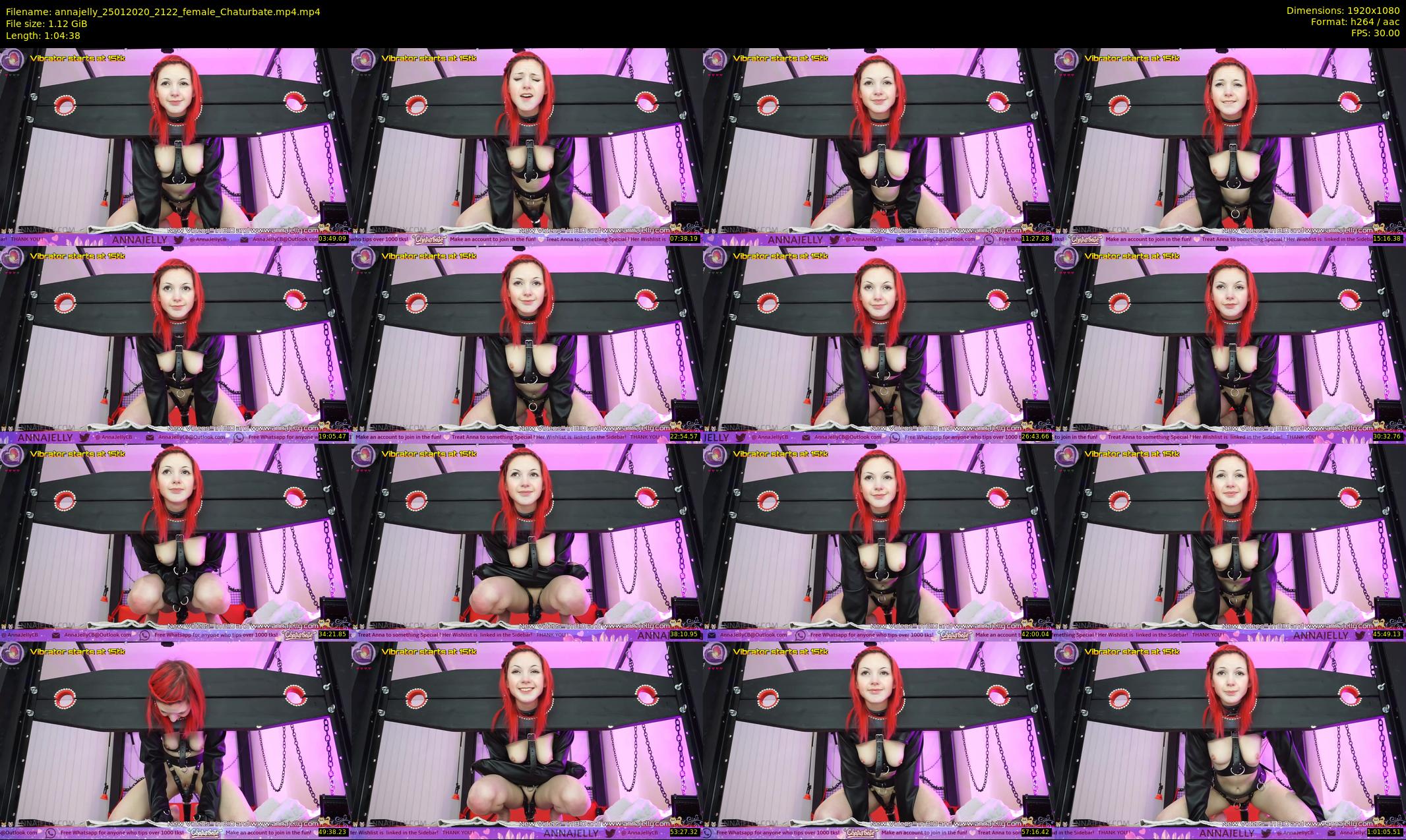 annajelly — 65 minute Chaturbate couple cam show recording, 1080p, Jan 25, 2020