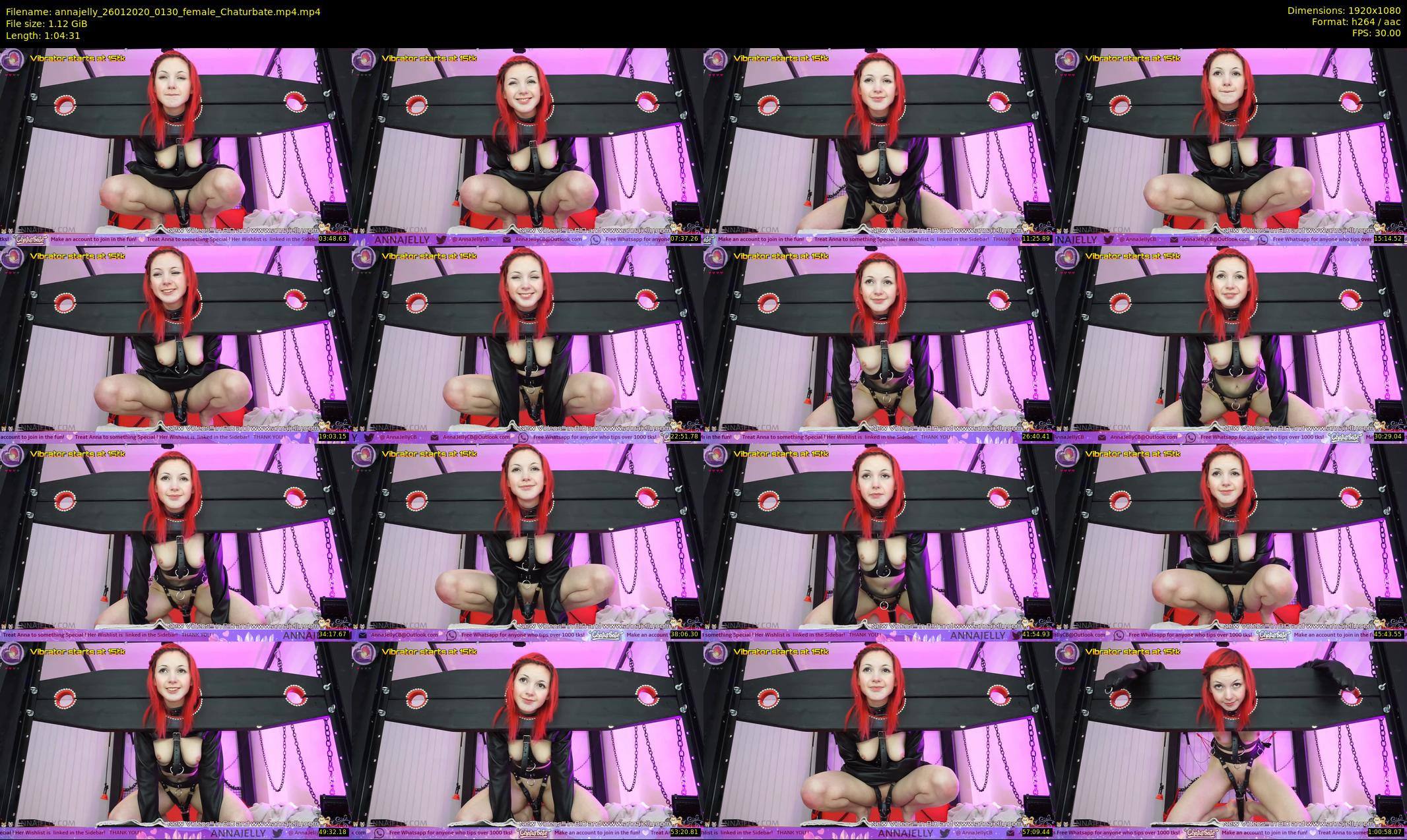 annajelly — 65 minute Chaturbate couple cam show recording, 1080p, Jan 26, 2020
