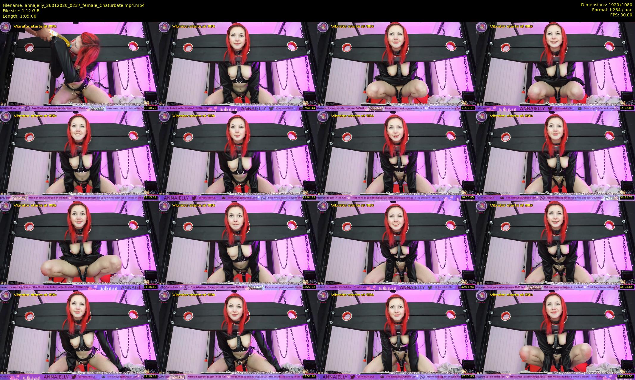 annajelly — 66 minute Chaturbate couple cam show recording, 1080p, Jan 26, 2020