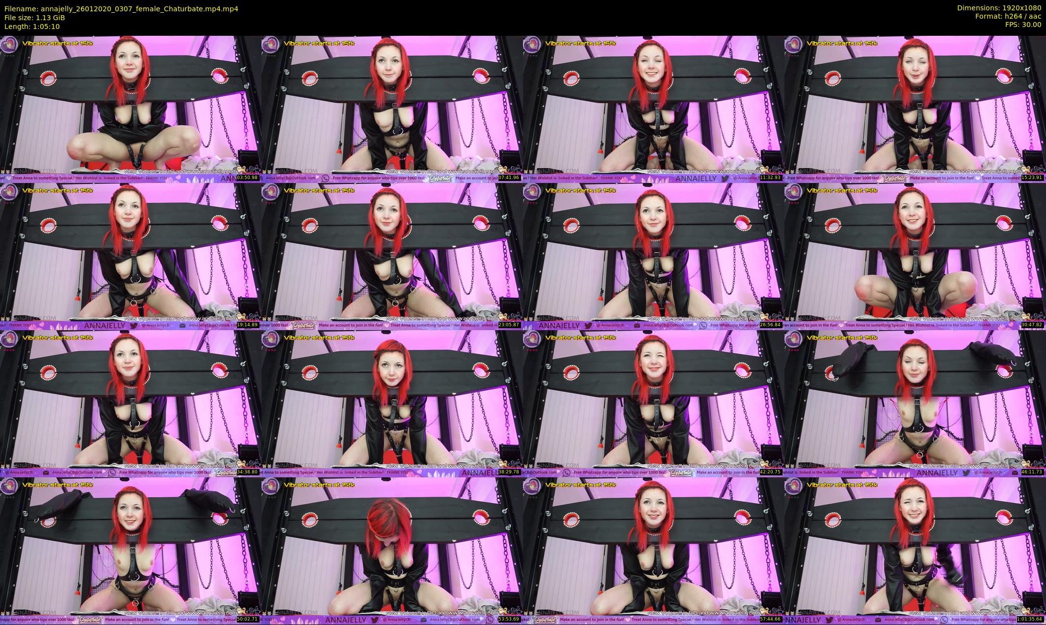 annajelly — 66 minute Chaturbate couple cam show recording, 1080p, Jan 26, 2020