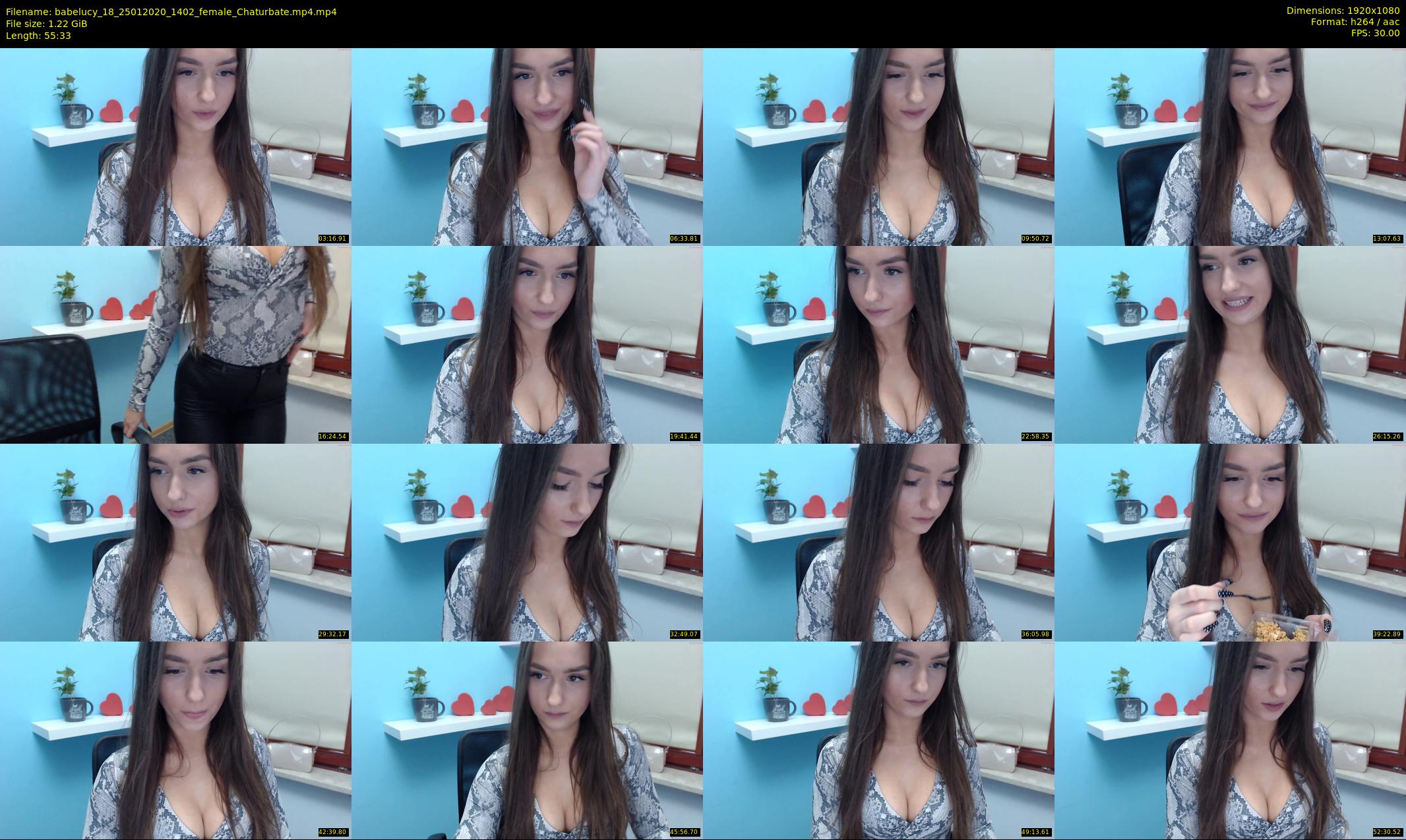babelucy_18 — 56 minute Chaturbate female cam show recording, 1080p, Jan 25, 2020