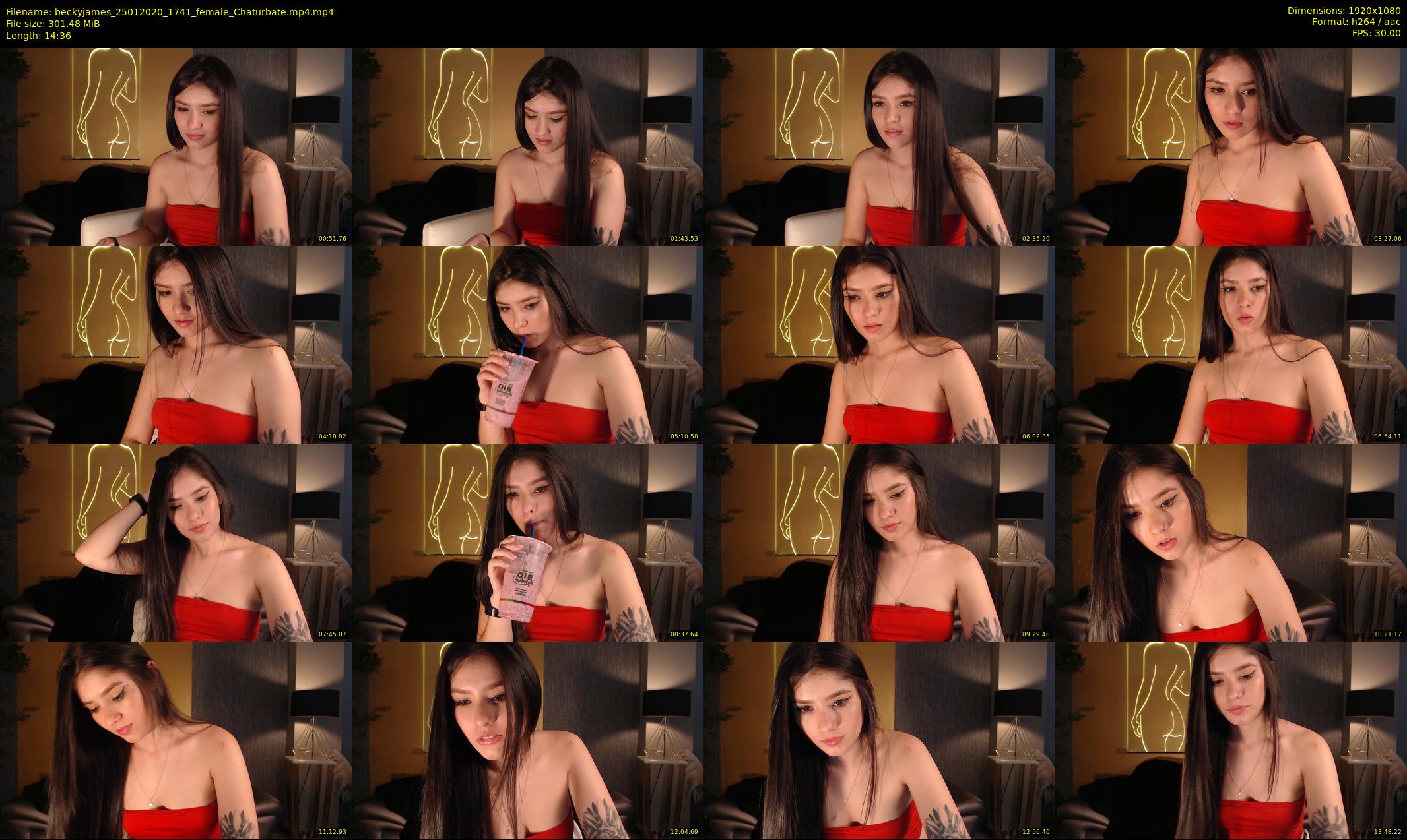 beckyjames — 15 minute Chaturbate female cam show recording, 1080p, Jan 25, 2020