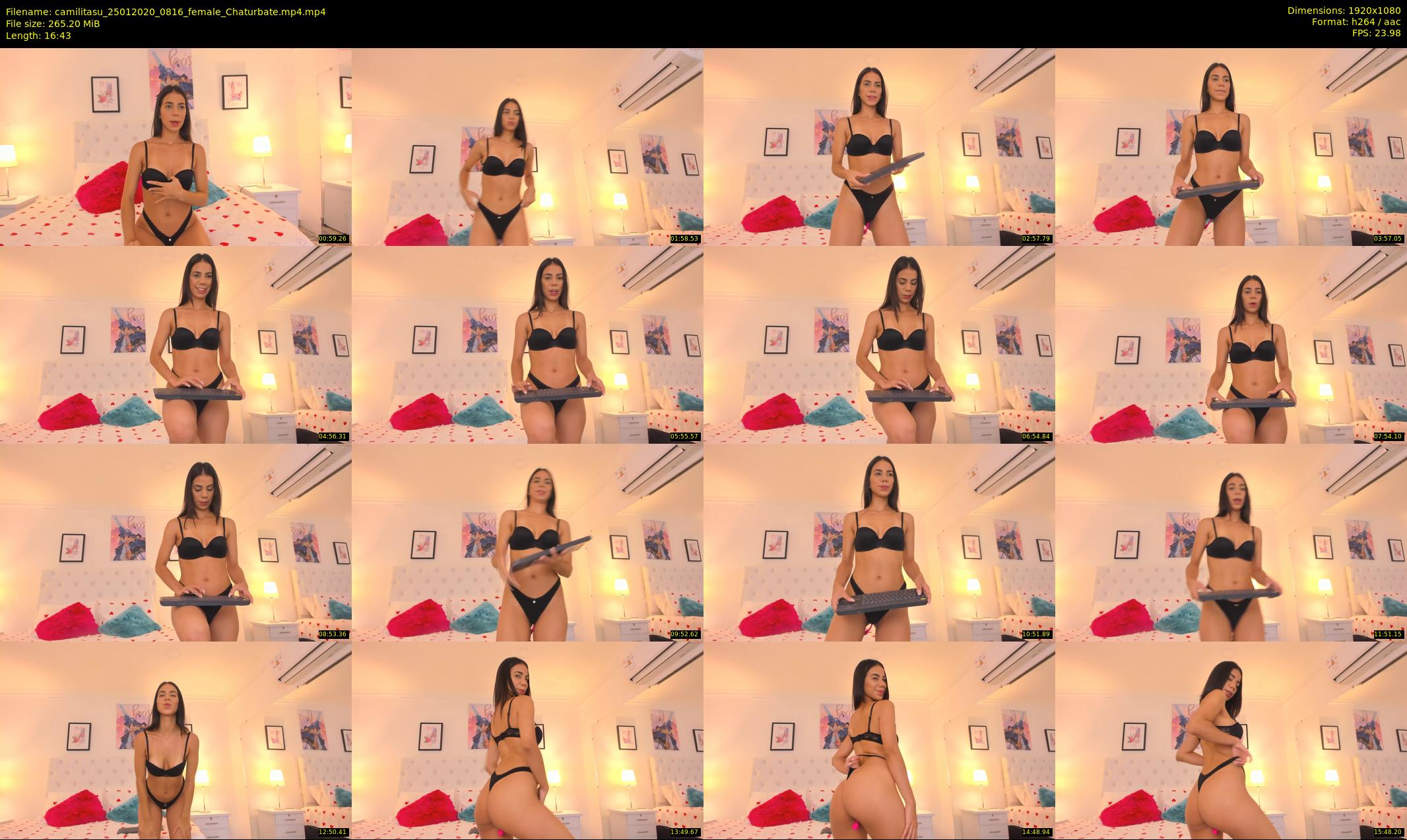 camilitasu — 17 minute Chaturbate female cam show recording, 1080p, Jan 25, 2020