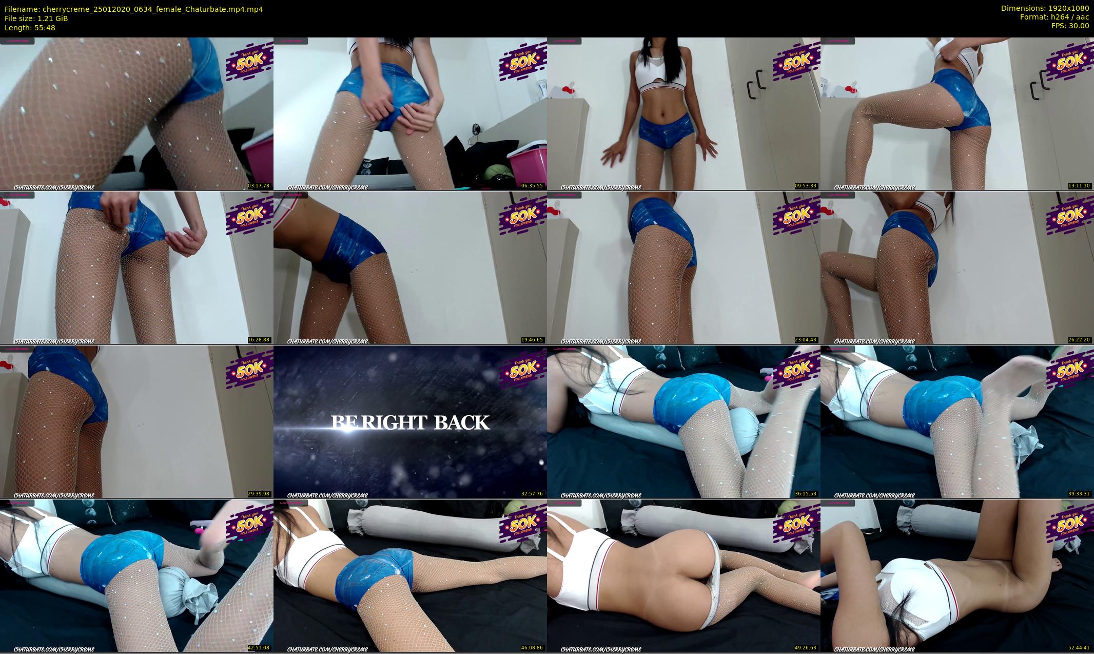 cherrycreme — 56 minute Chaturbate female cam show recording, 1080p, Jan 25, 2020
