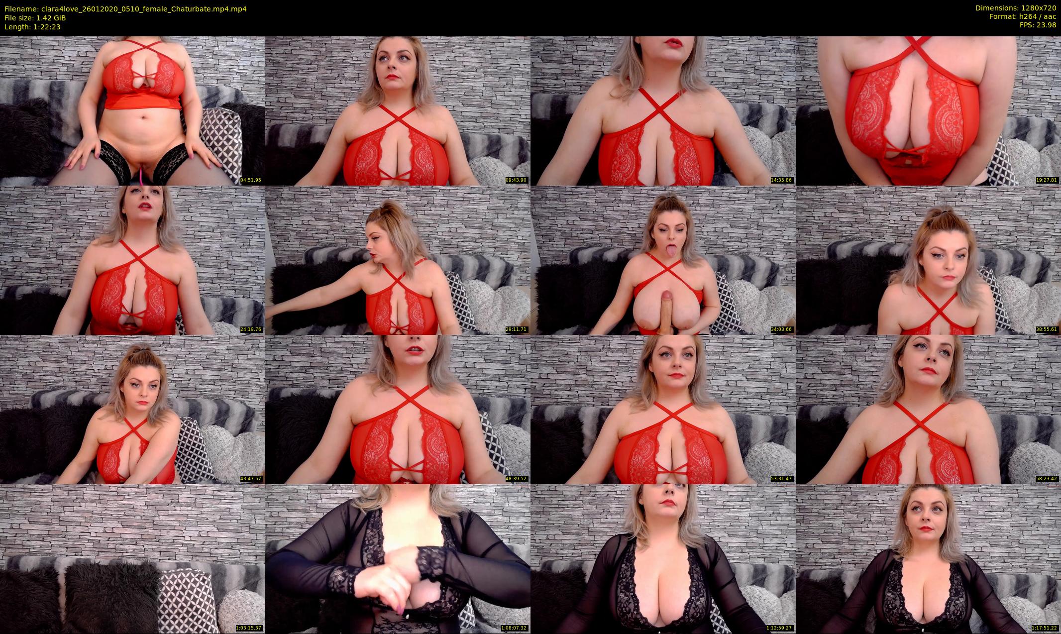 clara4love — 83 minute Chaturbate female cam show recording, 720p, Jan 26, 2020
