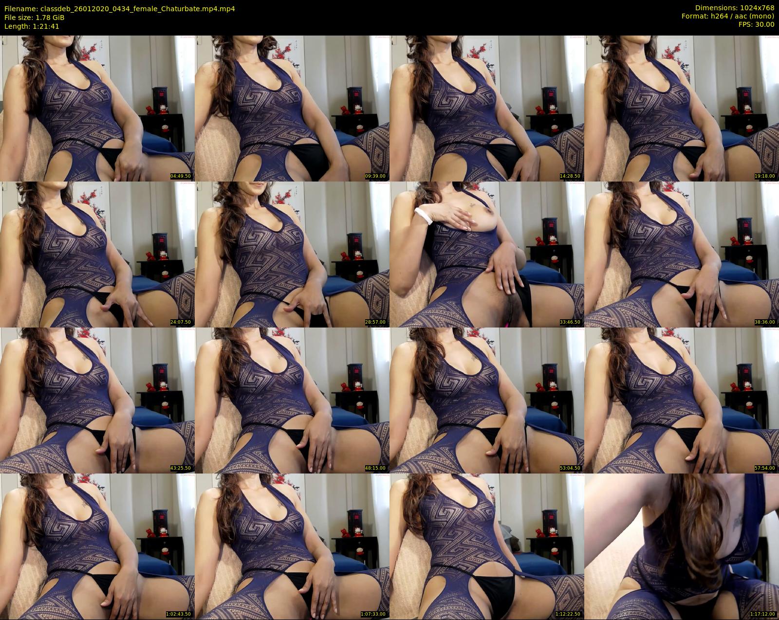 classdeb — 82 minute Chaturbate female cam show recording, 720p, Jan 26, 2020