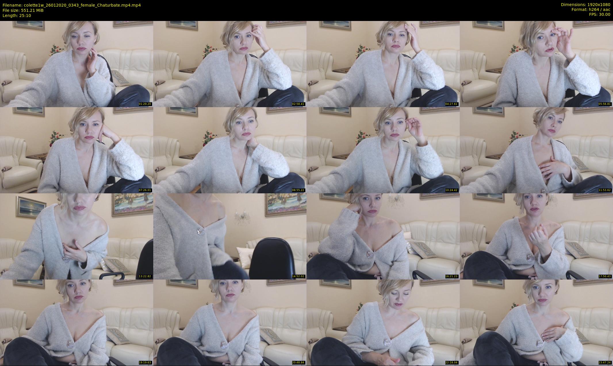 colette1w — 26 minute Chaturbate female cam show recording, 1080p, Jan 26, 2020
