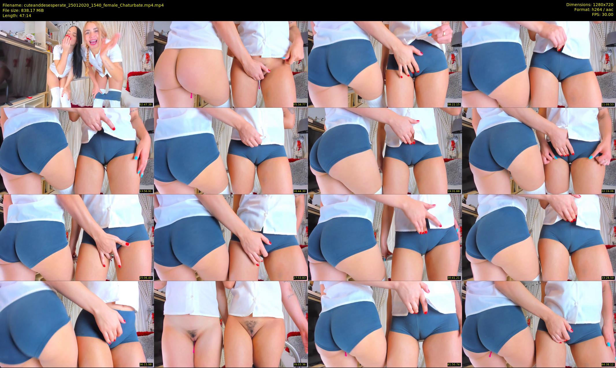cuteanddesesperate — 48 minute Chaturbate female cam show recording, 720p, Jan 25, 2020