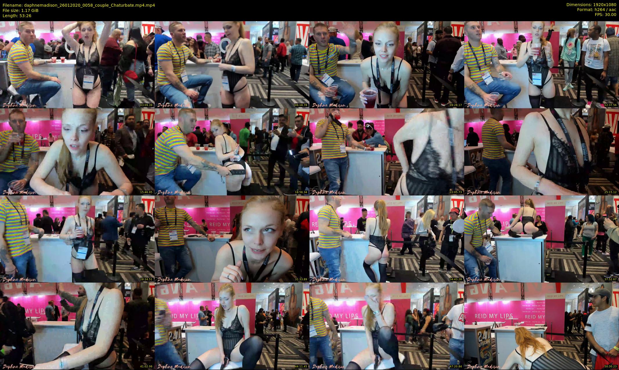 daphnemadison — 54 minute Chaturbate couple cam show recording, 1080p, Jan 26, 2020