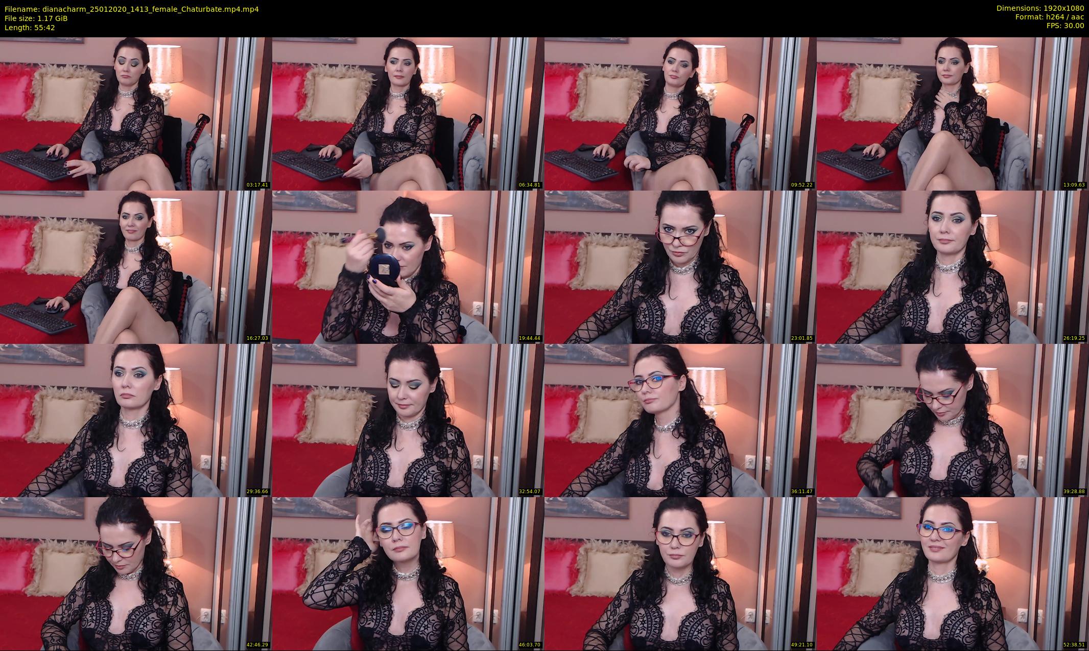 dianacharm — 56 minute Chaturbate female cam show recording, 1080p, Jan 25, 2020
