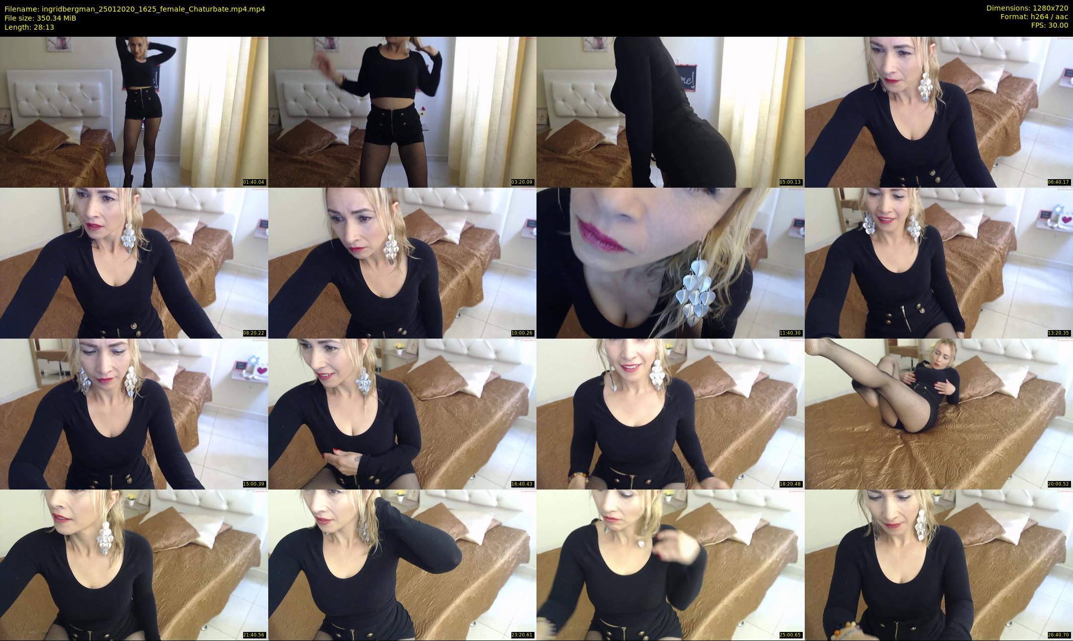 ingridbergman — 29 minute Chaturbate female cam show recording, 720p, Jan 25, 2020