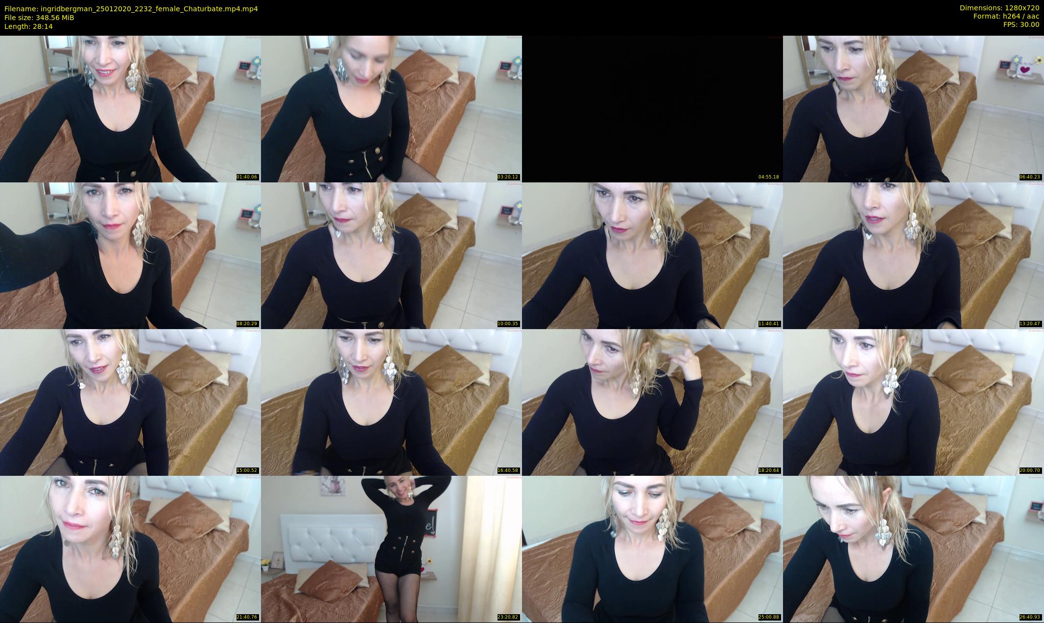 ingridbergman — 29 minute Chaturbate female cam show recording, 720p, Jan 25, 2020
