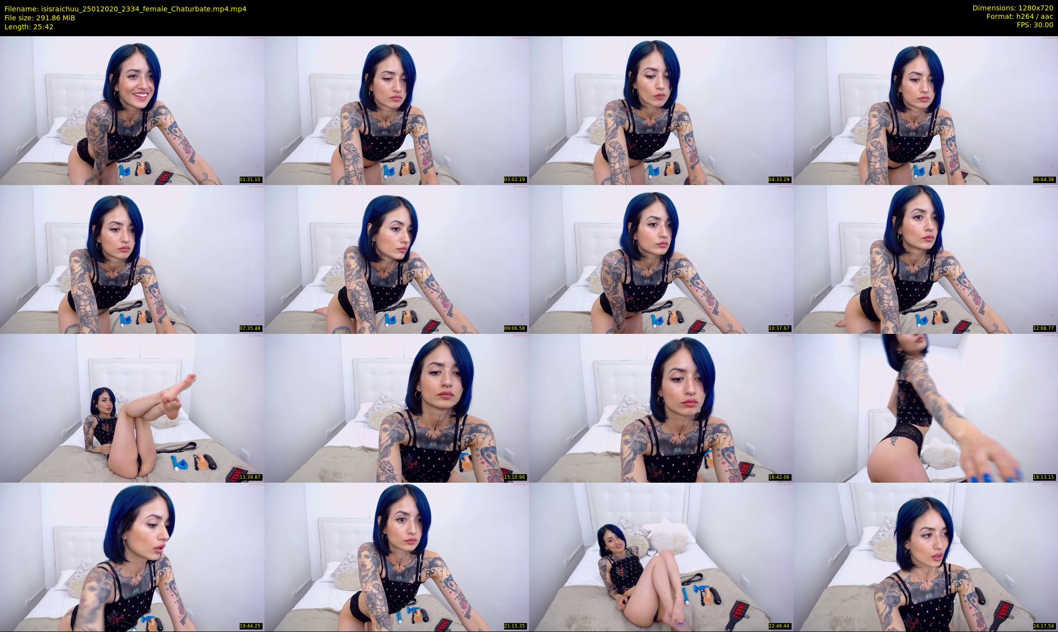 isisraichuu — 26 minute Chaturbate female cam show recording, 720p, Jan 25, 2020
