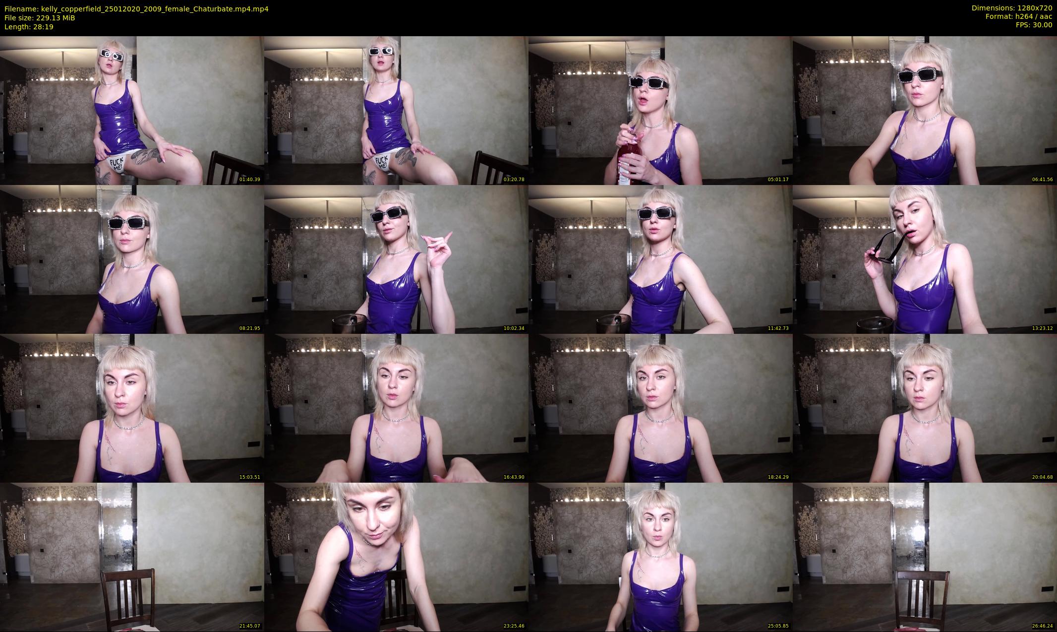 kelly_copperfield — 29 minute Chaturbate female cam show recording, 720p, Jan 25, 2020