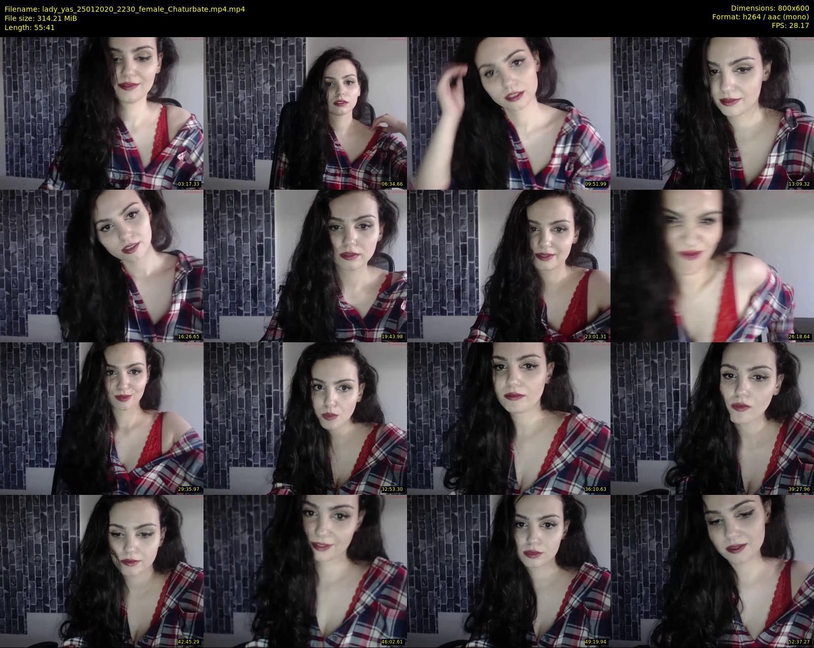 lady_yas — 56 minute Chaturbate female cam show recording, 480p, Jan 25, 2020