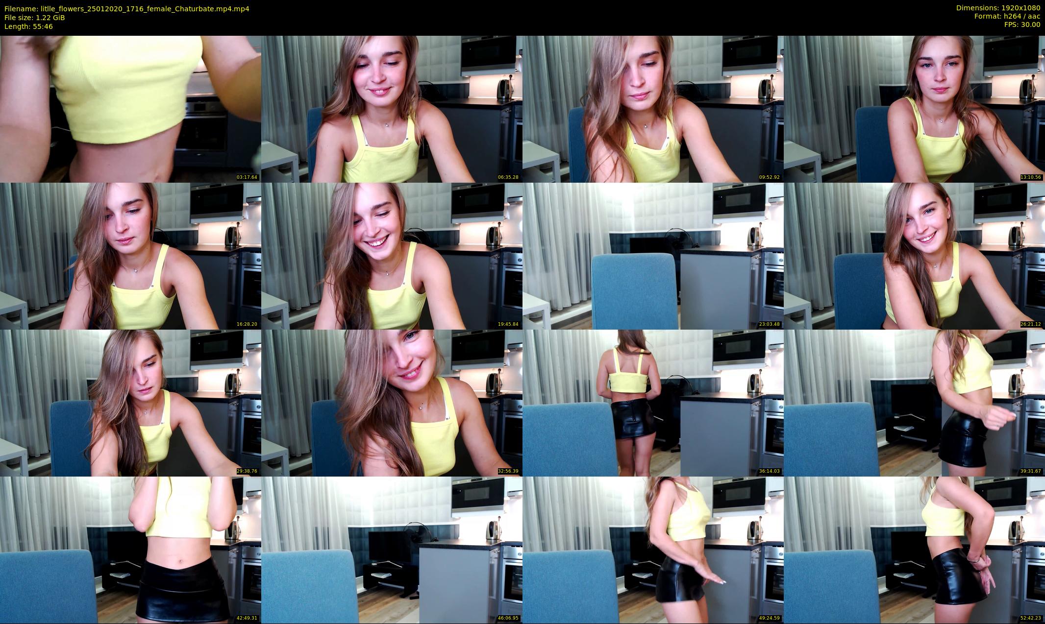 litlle_flowers — 56 minute Chaturbate female cam show recording, 1080p, Jan 25, 2020