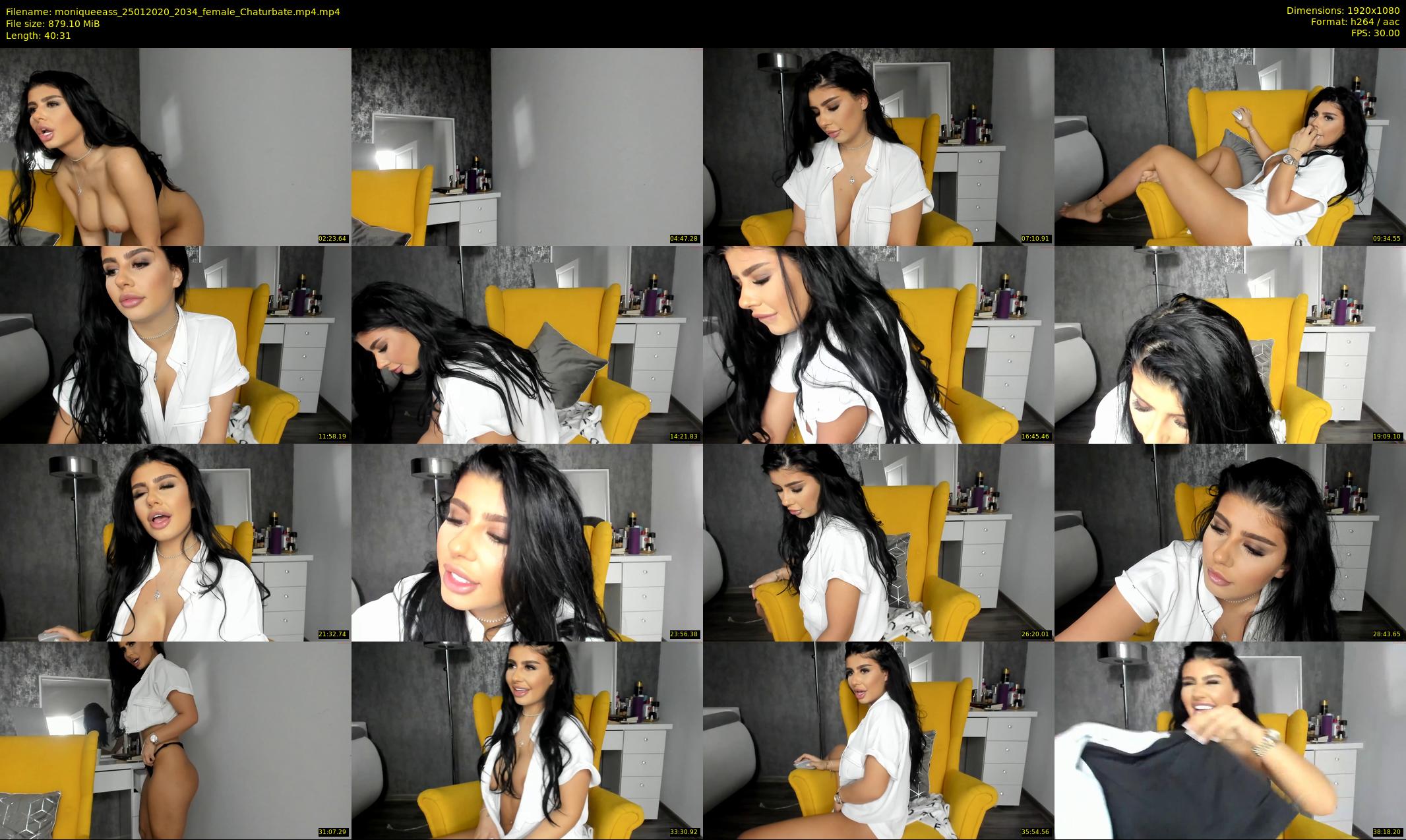 moniqueeass — 41 minute Chaturbate female cam show recording, 1080p, Jan 25, 2020