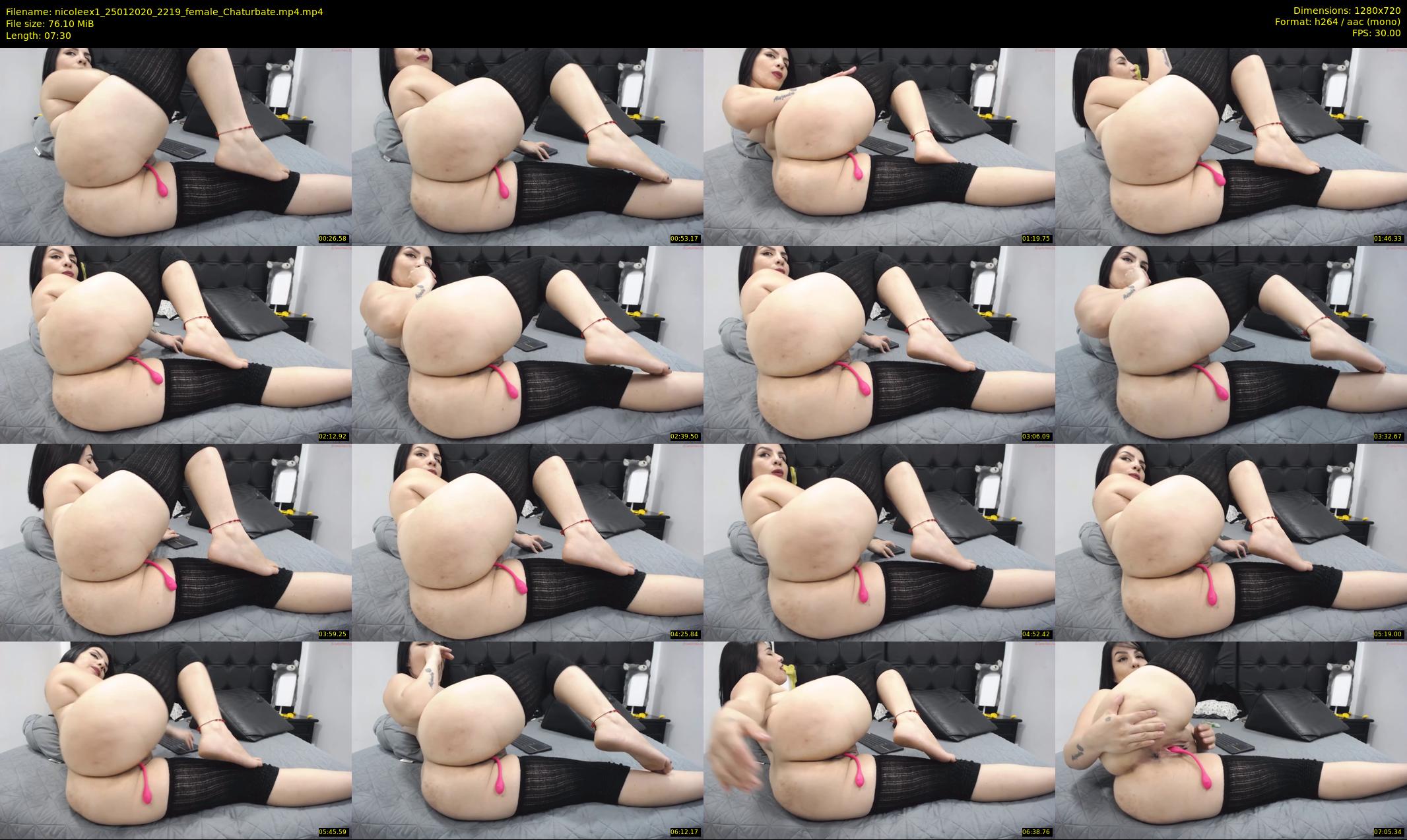 nicoleex1 — 8 minute Chaturbate female cam show recording, 720p, Jan 25, 2020