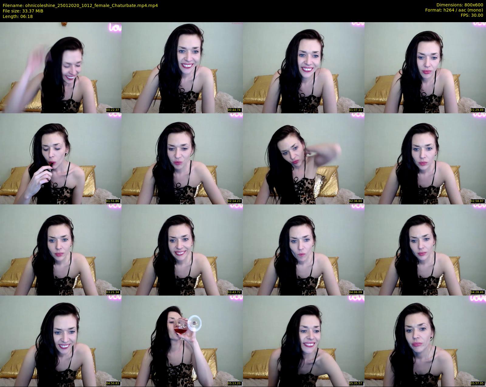 ohnicoleshine — 7 minute Chaturbate female cam show recording, 480p, Jan 25, 2020