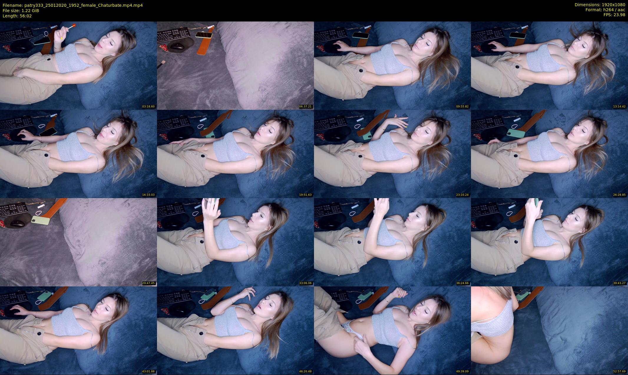 patry333 — 57 minute Chaturbate female cam show recording, 1080p, Jan 25, 2020