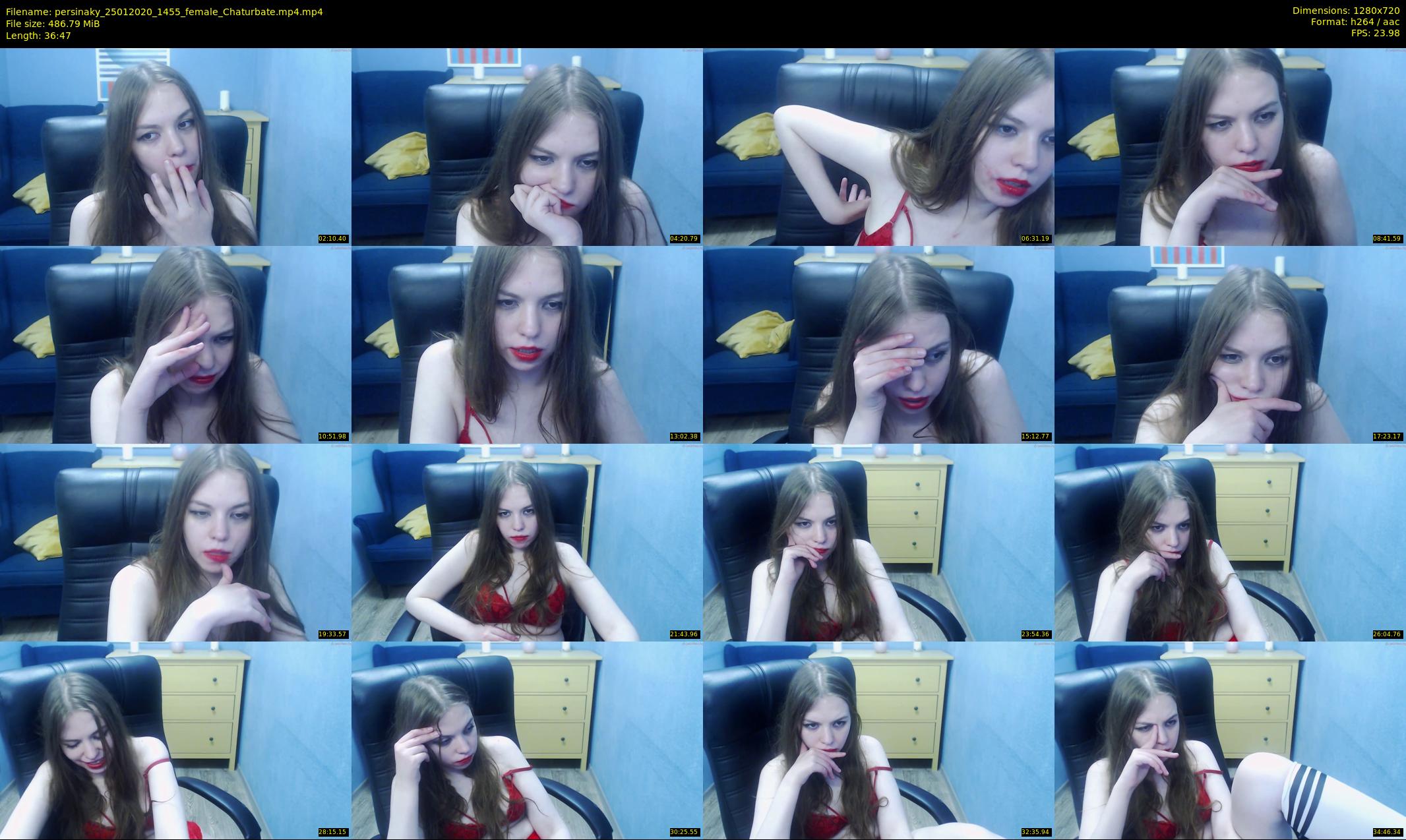 persinaky — 37 minute Chaturbate female cam show recording, 720p, Jan 25, 2020