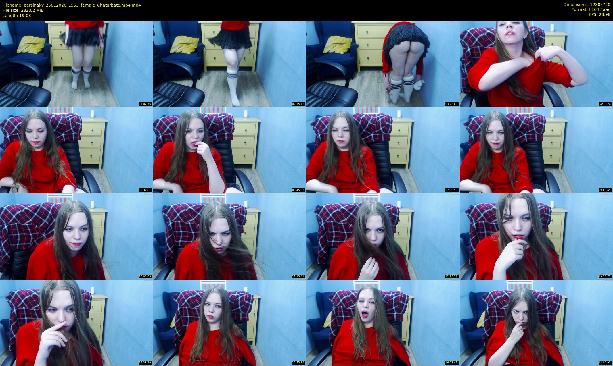 persinaky — 20 minute Chaturbate female cam show recording, 720p, Jan 25, 2020
