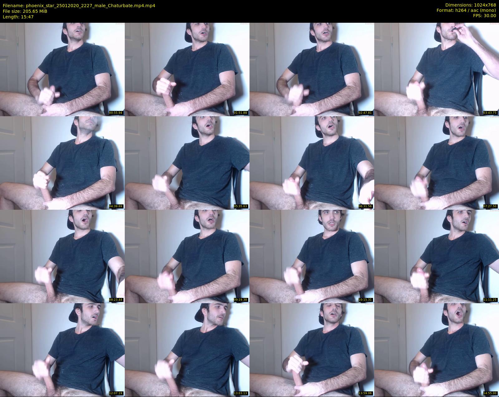 phoenix_star — 16 minute Chaturbate male cam show recording, 720p, Jan 25, 2020