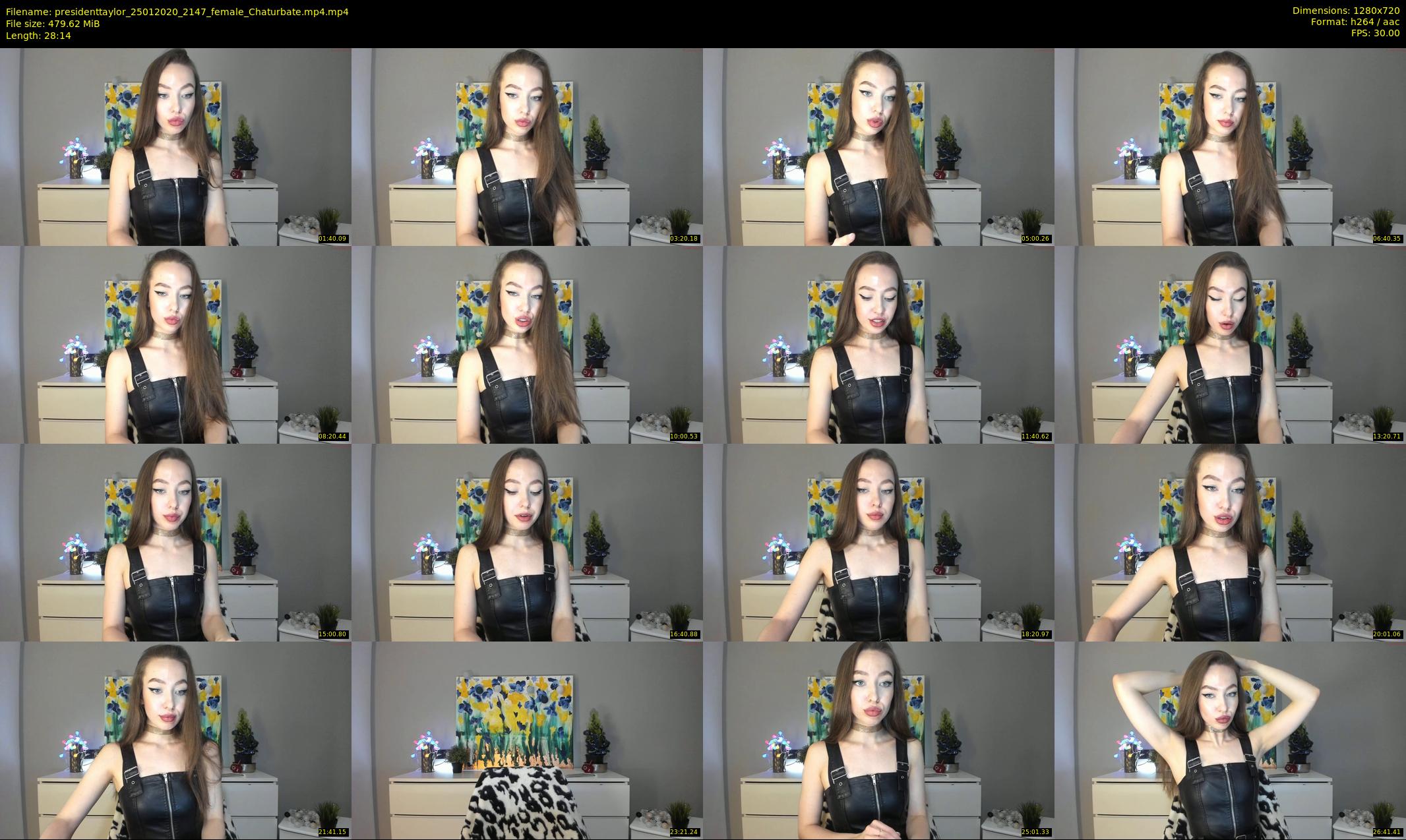 presidenttaylor — 29 minute Chaturbate female cam show recording, 720p, Jan 25, 2020