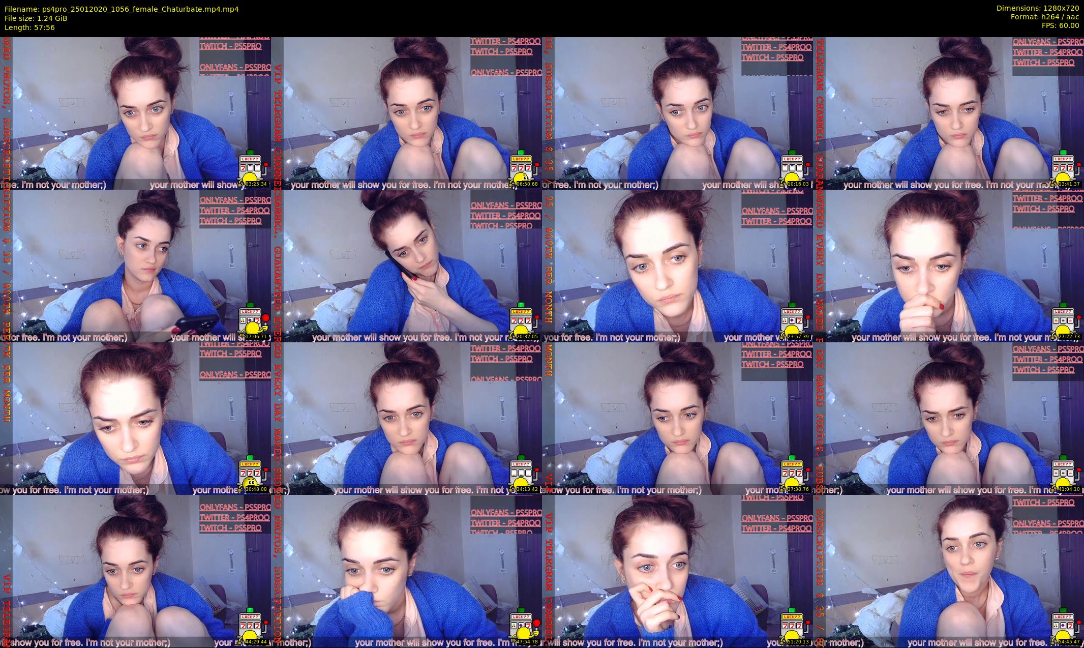 ps4pro — 58 minute Chaturbate female cam show recording, 720p, Jan 25, 2020