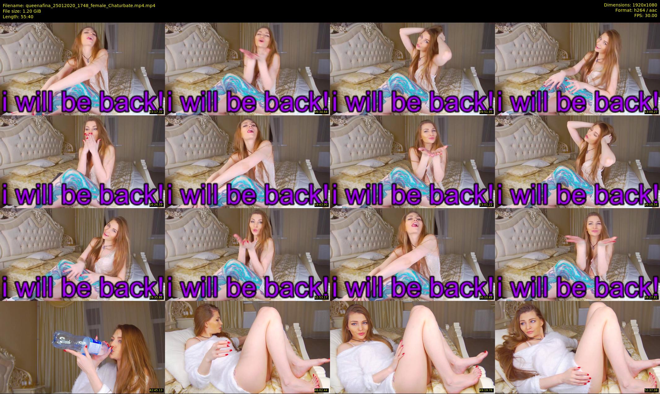 queenafina — 56 minute Chaturbate female cam show recording, 1080p, Jan 25, 2020