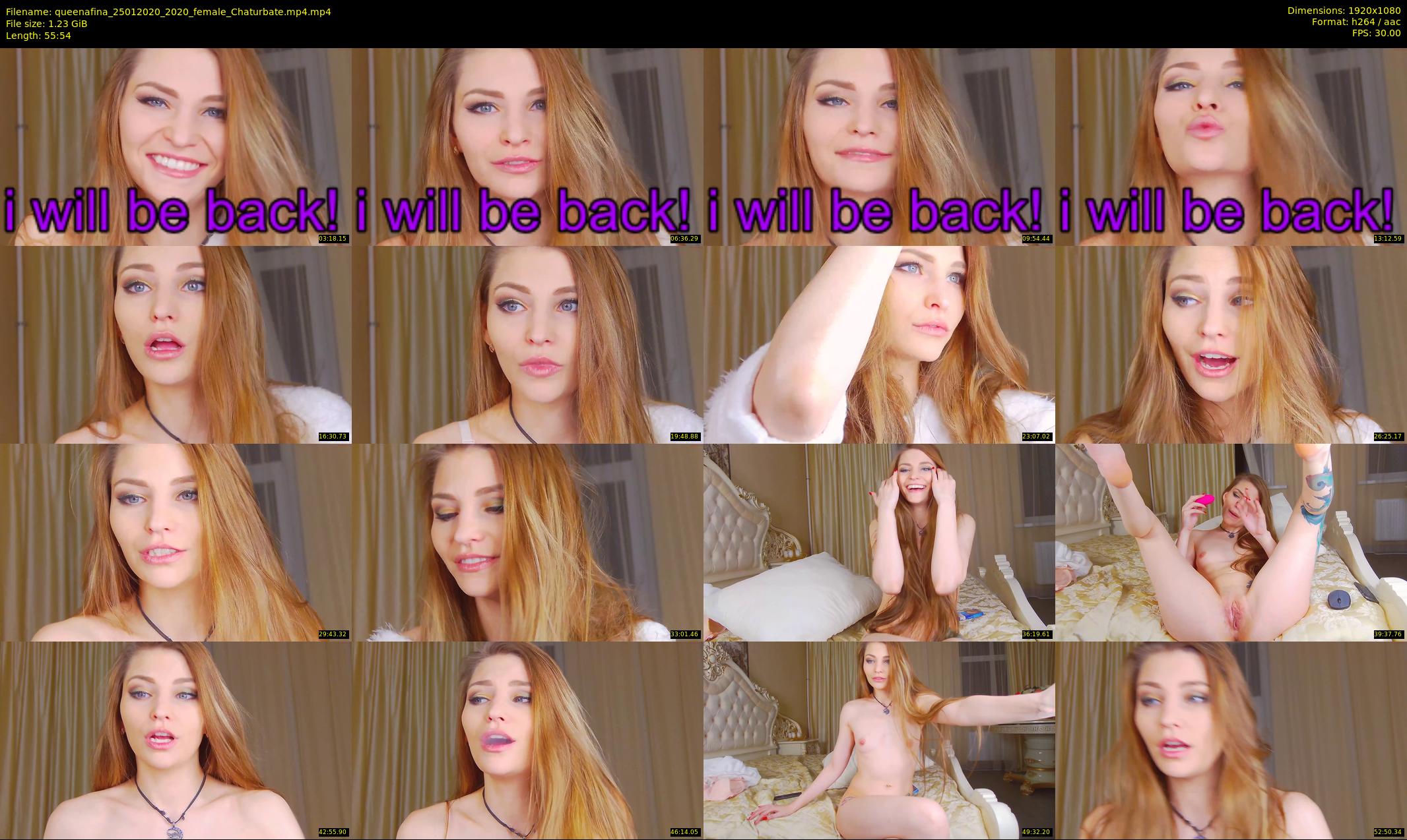 queenafina — 56 minute Chaturbate female cam show recording, 1080p, Jan 25, 2020