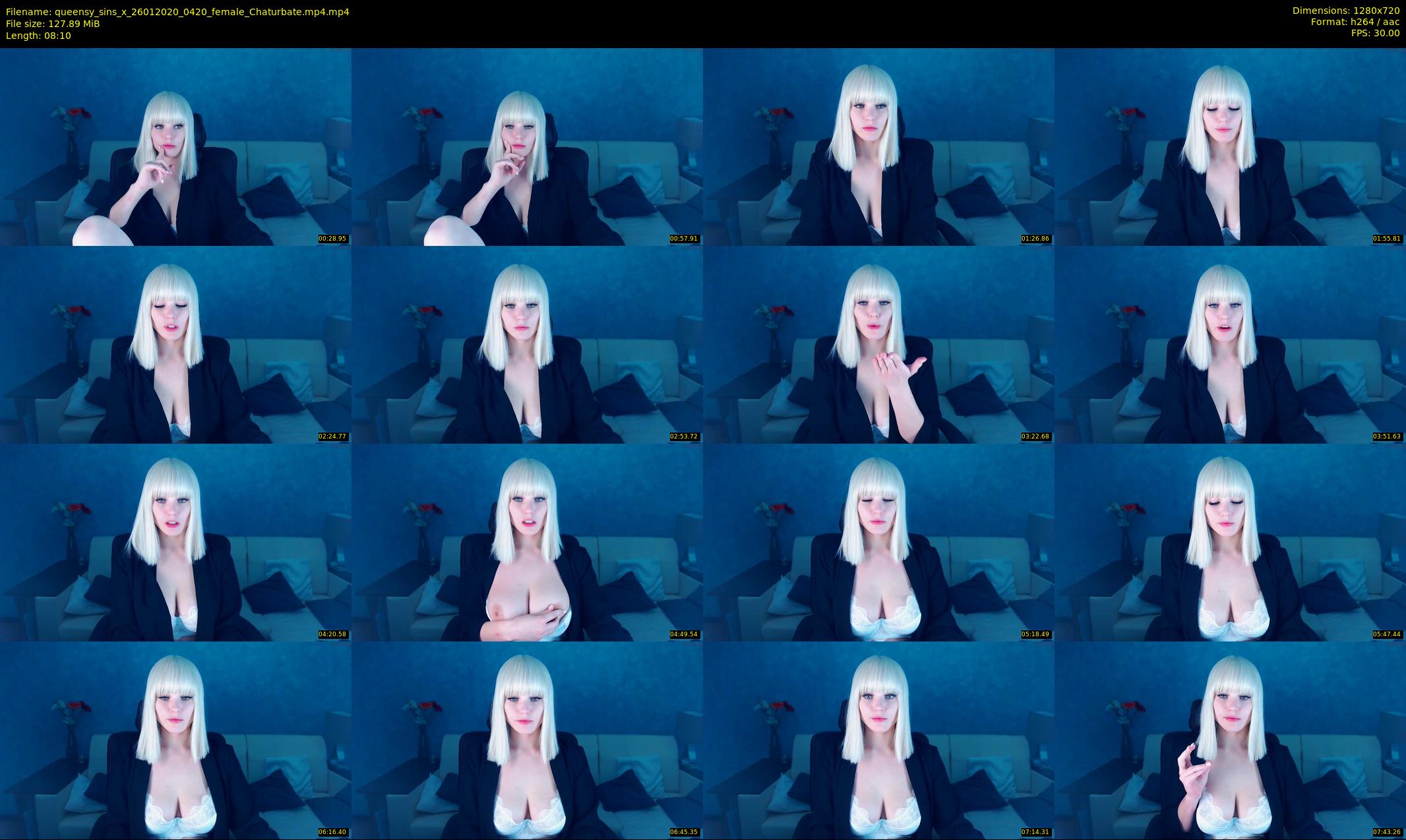queensy_sins_x — 9 minute Chaturbate female cam show recording, 720p, Jan 26, 2020