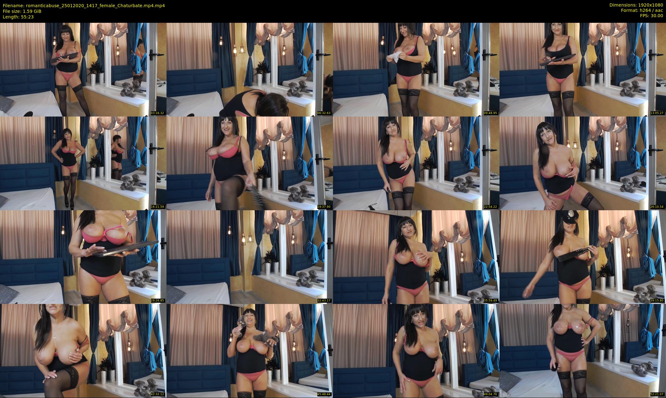 romanticabuse — 56 minute Chaturbate female cam show recording, 1080p, Jan 25, 2020